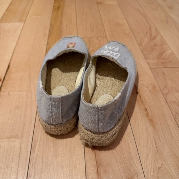 Soludos Embroidered Espadrilles Light Blue – Women’s 8–8.5 - Picture 5 of 6